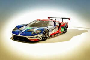 2016, Ford, carro de corrida, Super-carro