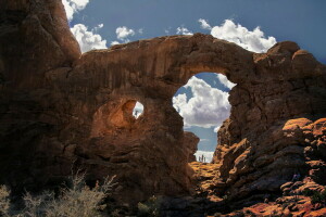 canyon, la nature, gens, rochers