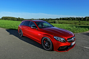 AMG, C-Klasse, Mercedes, Mercedes Benz, rot, S205, Wimmer