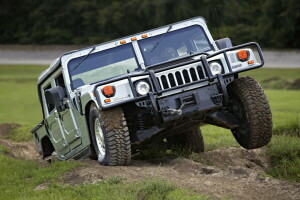 Wald, Allradantrieb, Gras, Hammer, Hügel, Hummer, SUV