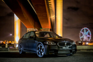 2015, black, BMW, sedan