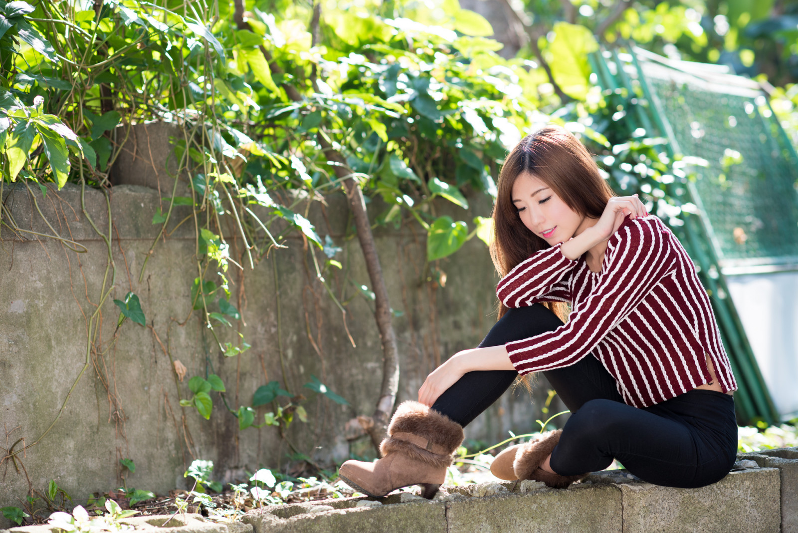 look, face, summer, girl, figure, hair, asian