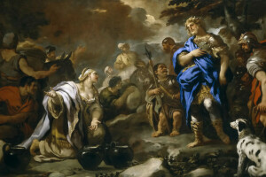 Luca Giordano, mytologi, billede, Visdom af Abigail