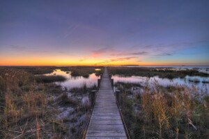 Bay Sunset, Chesapeake, пейзаж