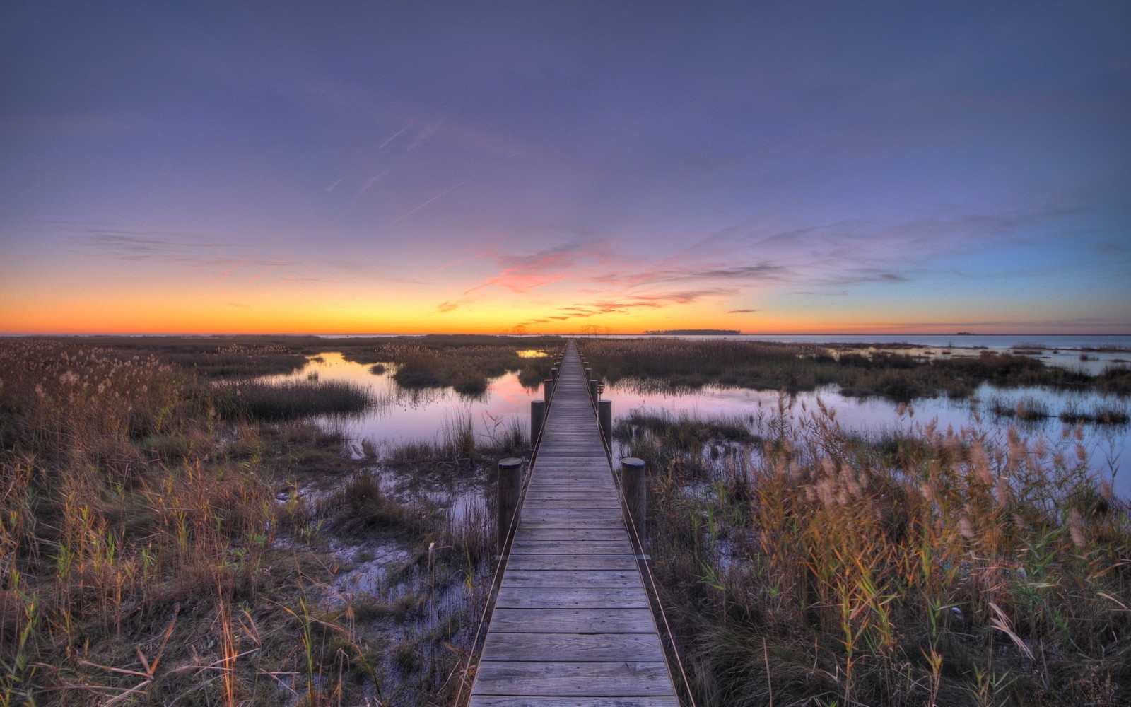 paesaggio, Chesapeake, Bay Sunset