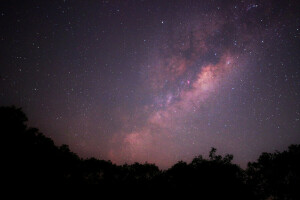 notte, spazio, stelle, la via Lattea