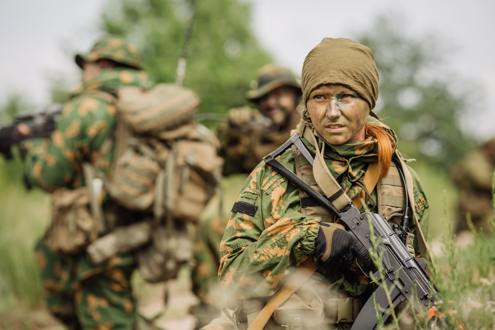 formation, Femme, Forces spéciales, Groupe d'élite, Ak74