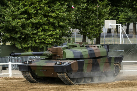 combate, francés, Leclerc, principal, Moderno, tanque