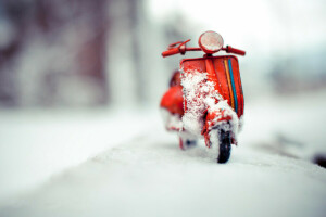 Kim Leuenberger, makro, minyatür, model, Moped, Fotoğraf, fotoğrafçı, mobilet