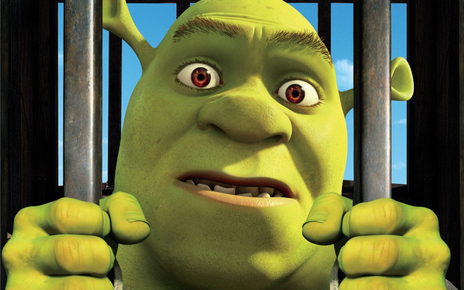 green, Grille, cartoon, poster, prisoner, Ogre, Shrek, Shrek Forever After