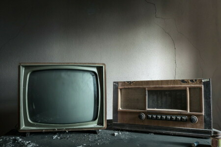 background, radio, TV