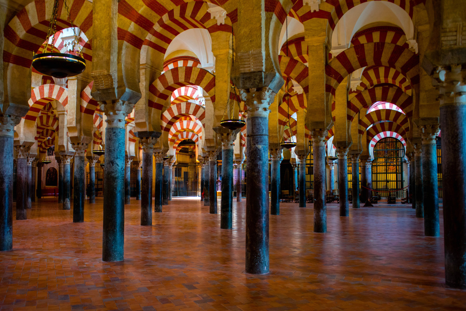 arco, columna, España, mezquita, Mexico, Córdoba