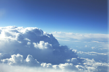 clouds, horizon, the sky