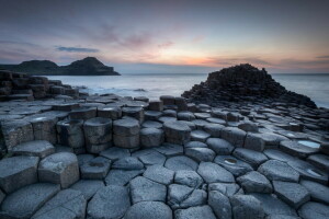 dawn, landscape, sea, shore