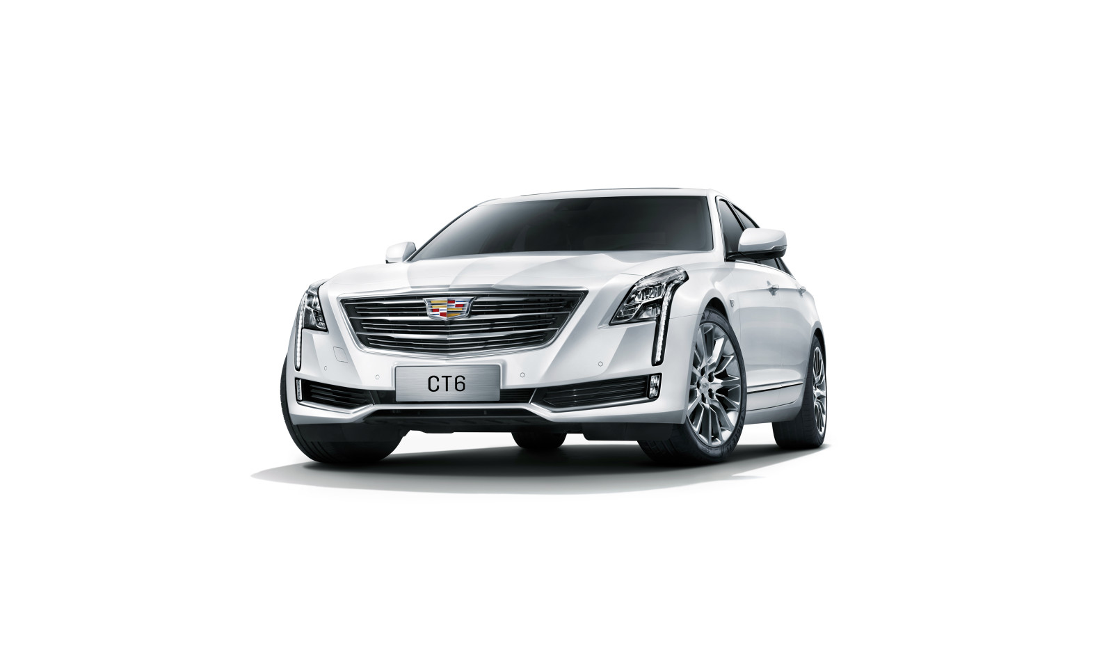 fundo branco, sedan, Cadillac, CT6