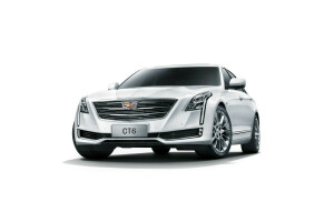 Cadillac, CT6, sedan, vit bakgrund