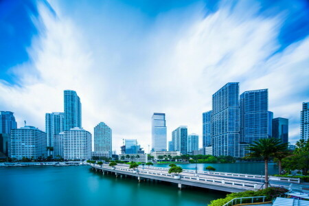 Amérique, bâtiment, FL, Floride, Accueil, Miami, Etats-Unis