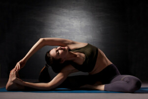 utgör, sportkläder, stretching, yoga