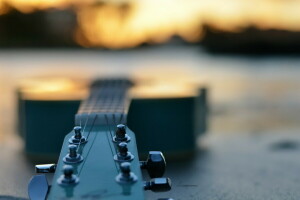 guitarra, macro, Música