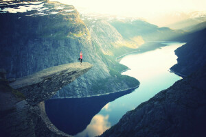 altura, Julia César, lago, Montaña, personas, foto, fotógrafo, sondear