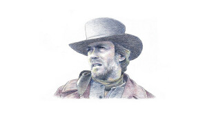 Clint Eastwood, face, look