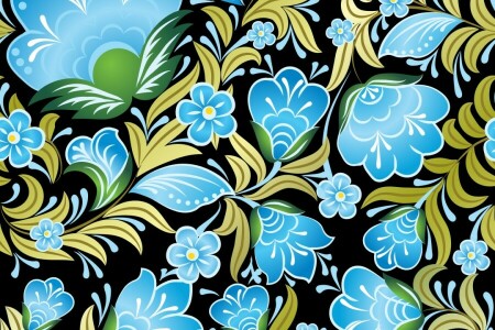 floral, flowers, pattern, seamless