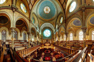 bench, New York, religion, synagogue, USA