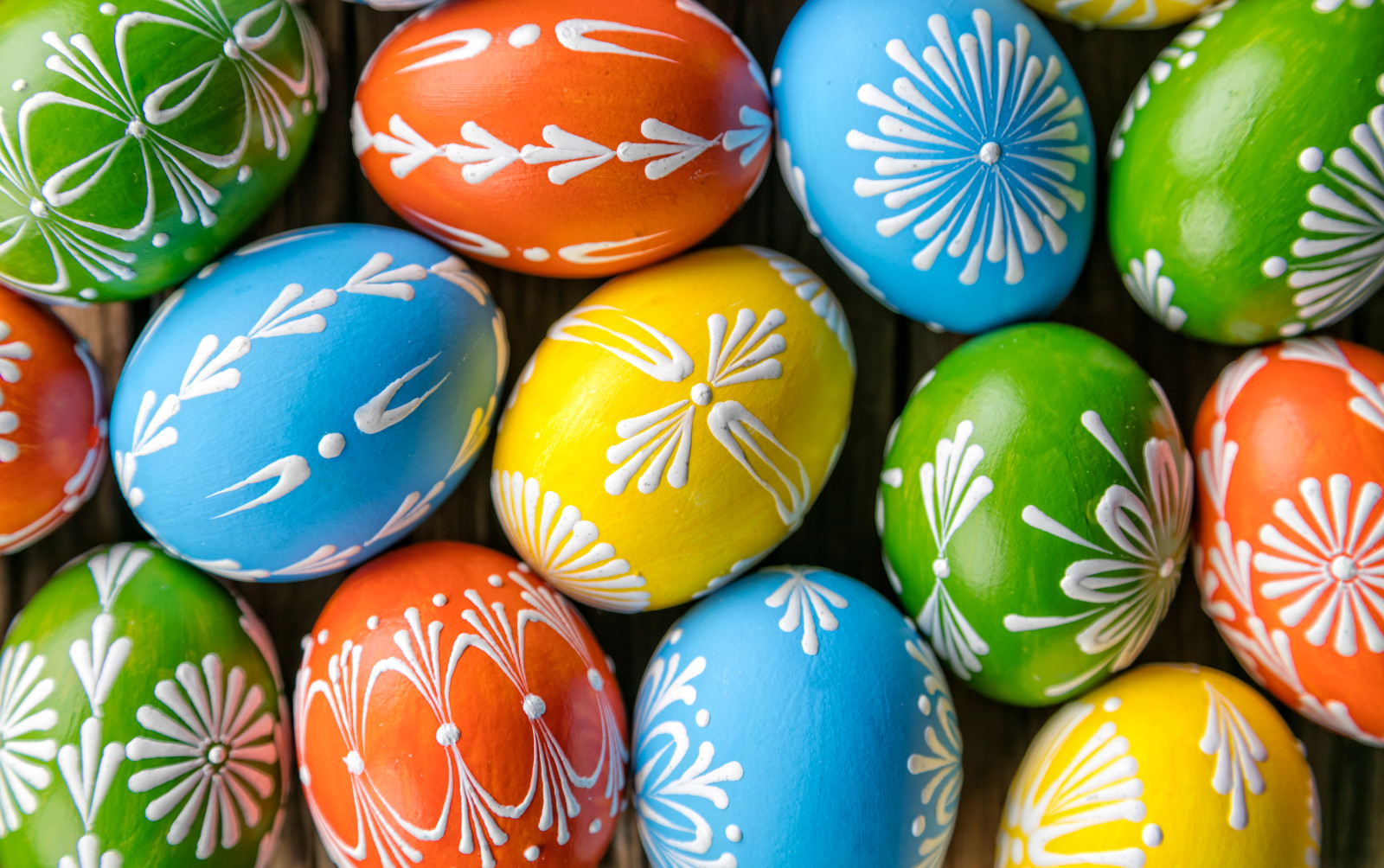 wood, holiday, eggs, happy, spring, colorful, Easter