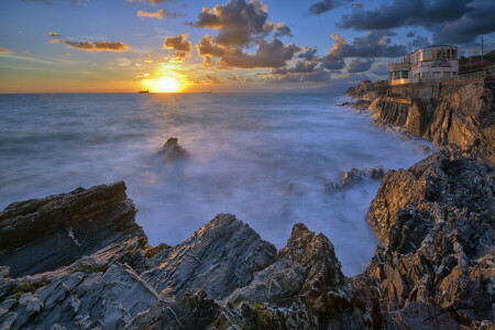 Hotel Marinella, mer, le coucher du soleil