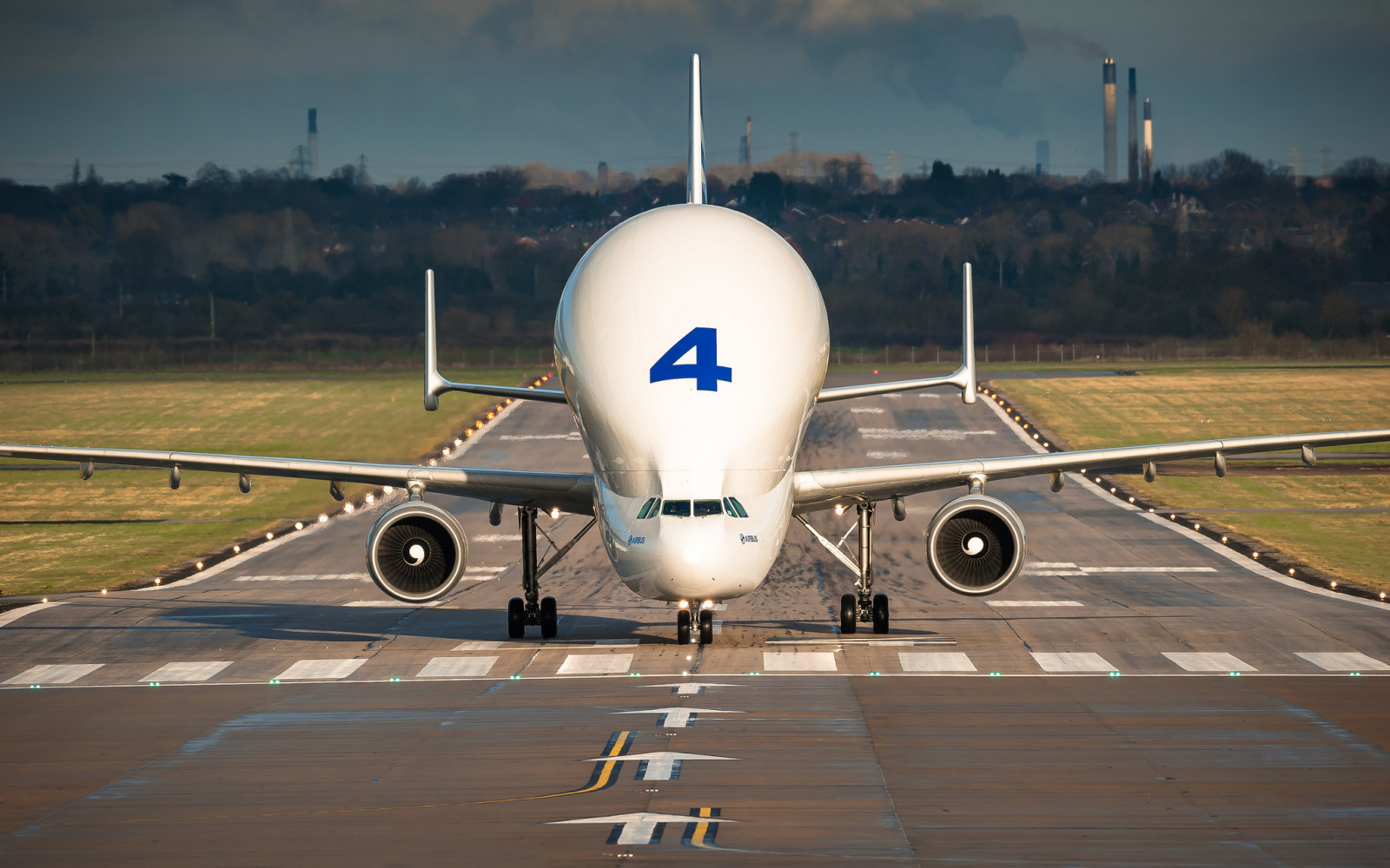 lentokone, Leveä vartalo, JET, lentokenttä, lasti, Beluga, A300-600ST