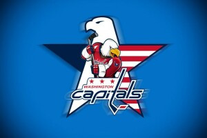 bakgrund, blå, Capitals, Eric Poole, hockey, Hockey League, logotyp, madeinkipish