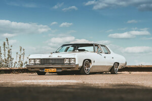 wolken, GMC, Lowrider, parkeren, de lucht