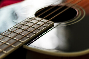 chitarra, macro, Musica