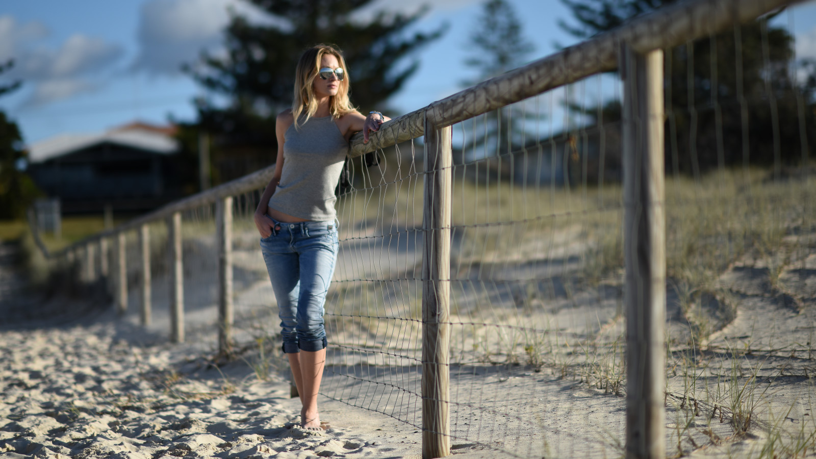 face, summer, girl, figure, hair