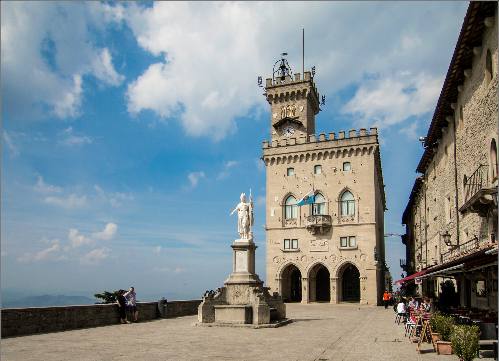 himlen, slot, tårn, monument, Land, San Marino