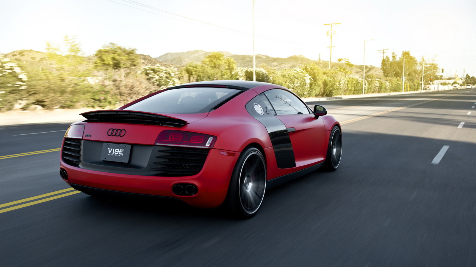 supercar, Audi, Roues Concavo, Rouge mat