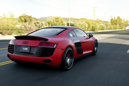 Audi, Roues Concavo, Rouge mat, supercar