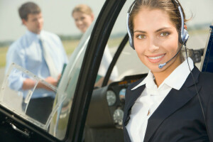 niña, Piloto, sonrisa