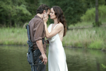 Andrew Lincoln, Lori Grimes, amor, Rick Grimes, Sarah Wayne Callies, as séries, Os mortos que caminham