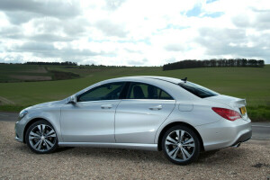 CLA 180, Máquina, Mercedes-Benz, vista lateral, o céu