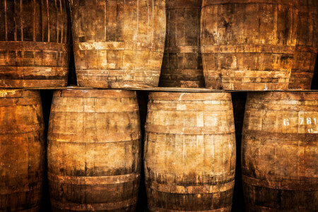 barrel, whiskey, winery, wood