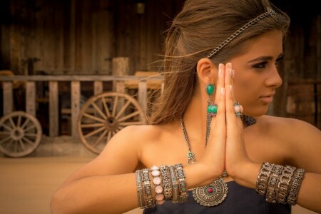 bracelets, decoration, girl, hands, style