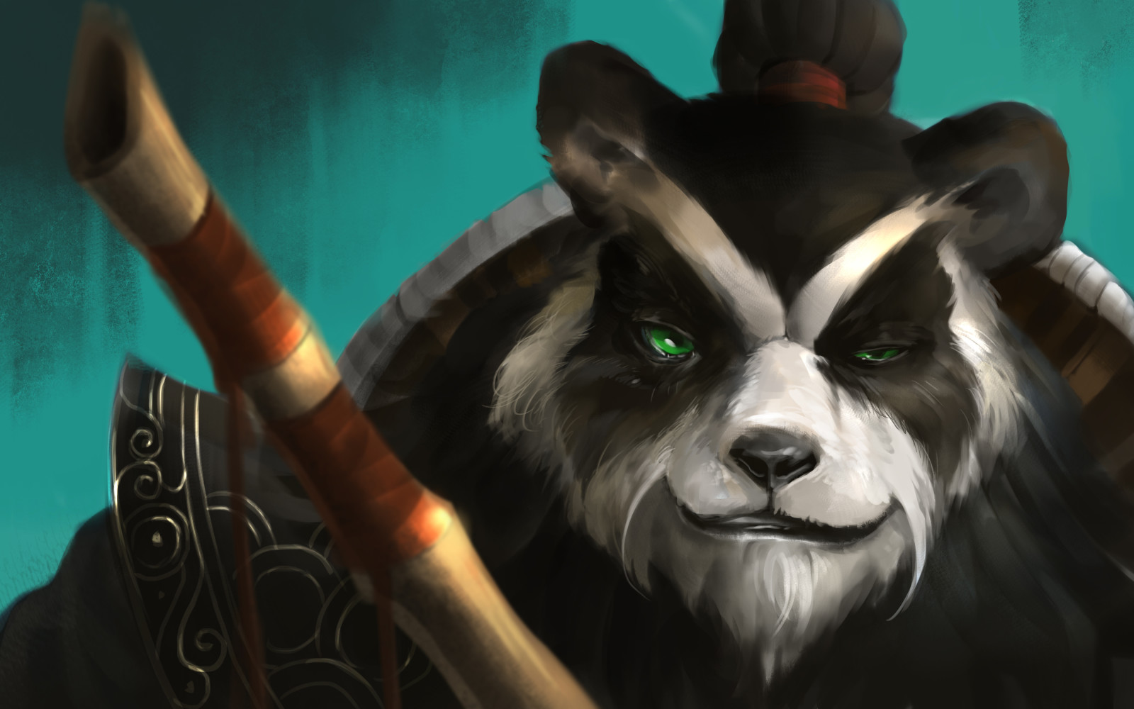 Gesicht, Panda, World Of Warcraft, BEEINDRUCKEND, Warcraft, Chen, heiß