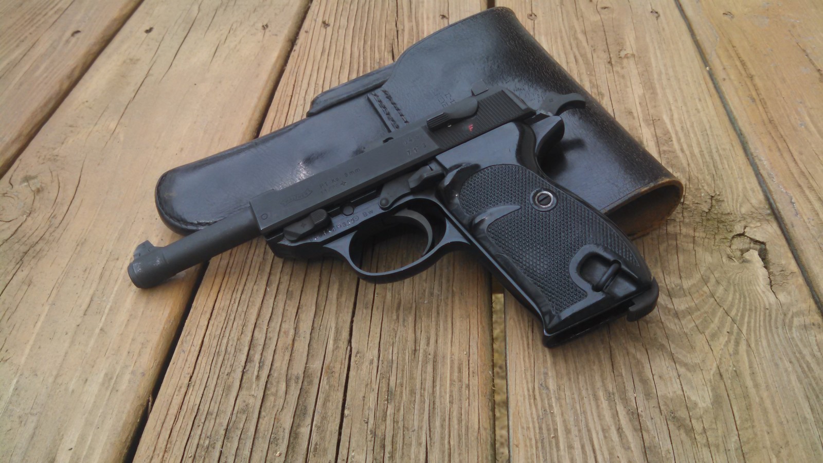 оружие, пистолет, кобура, Walther P1