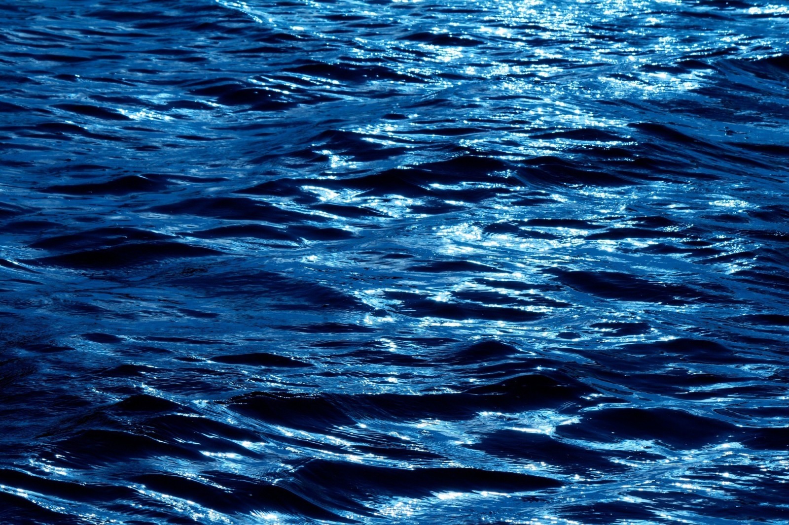 bleu, l'eau, vague, ébouriffer