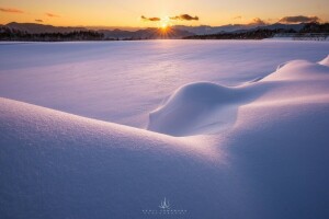 Dämmerung, Kenji Yamamura, Berge, Fotograf, Schnee