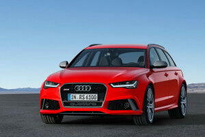 Audi, Antes, vermelho, RS 6, universal