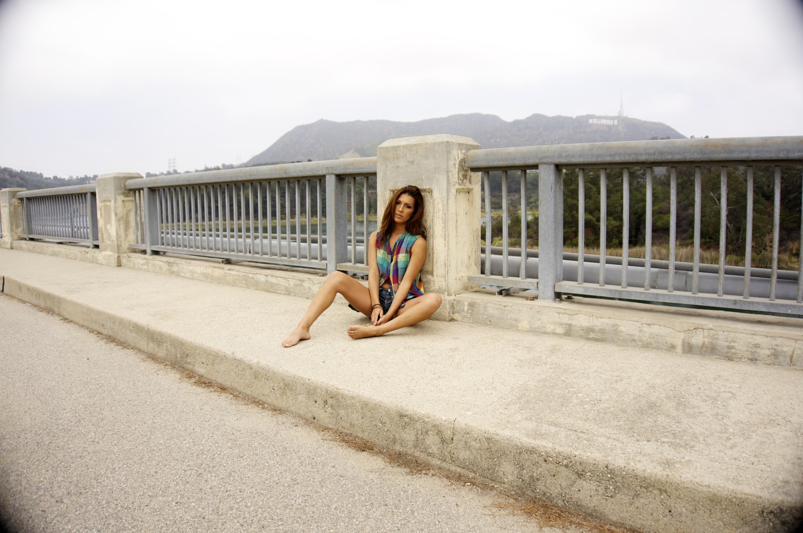 girl, model, Bridge, USA, Female, Woman, California, America