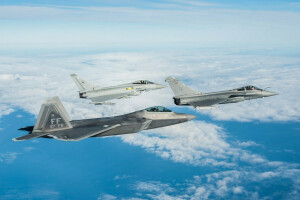 F-22 Raptor, FGR4, Kämpfer, Flug, der Himmel