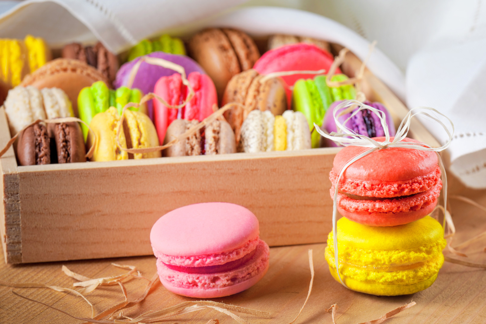 sušienky, zákusok, sladký, macaron, mandle